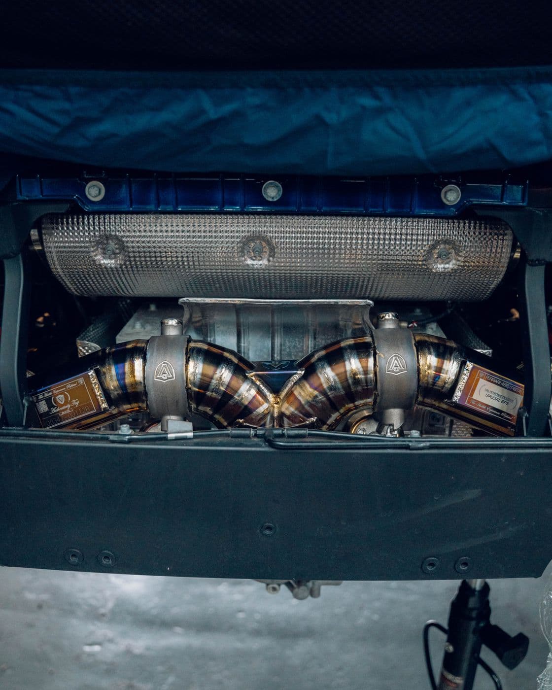 Valvetronic exhaust fitted to a Ferrari 488 Pista