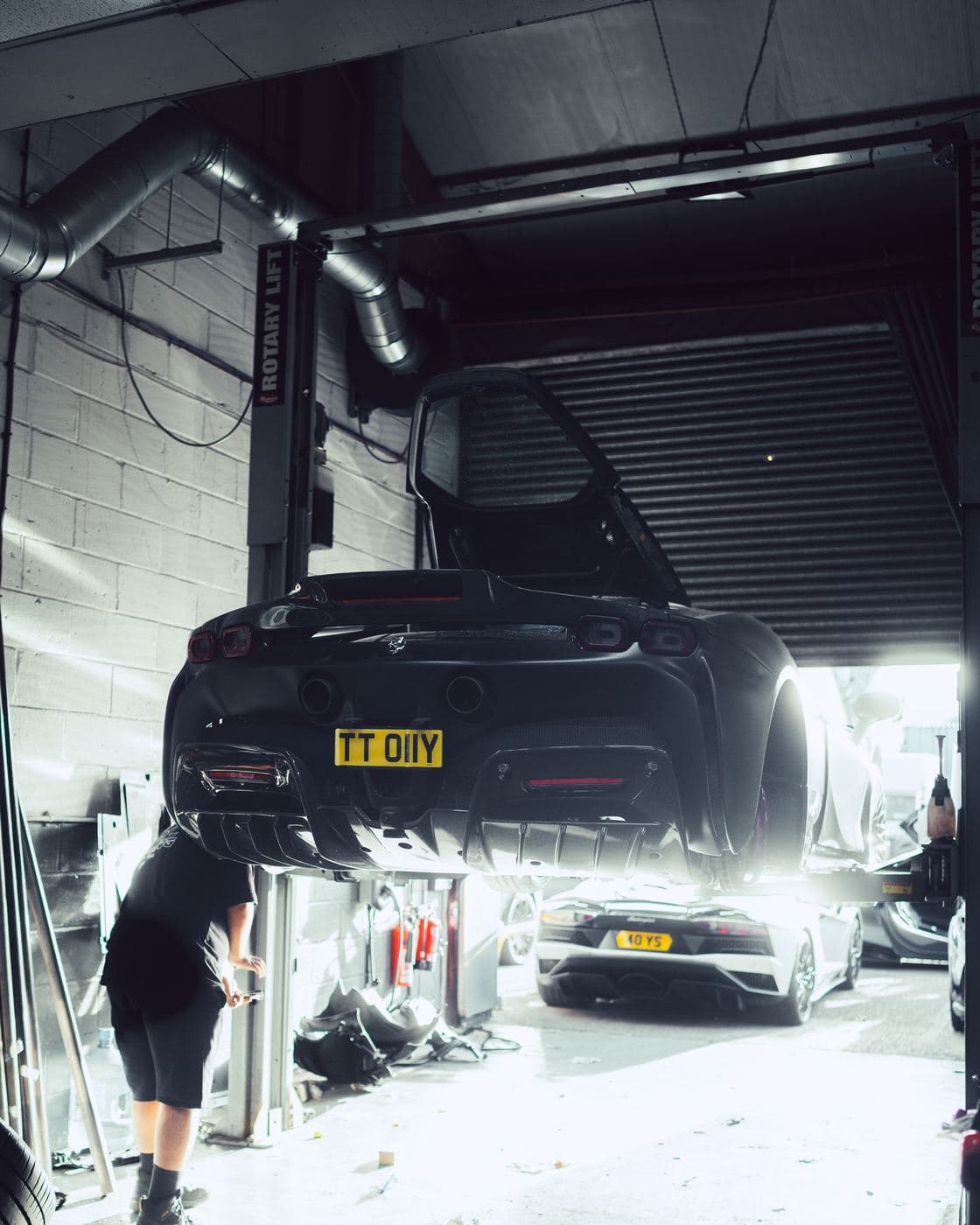 Satin-black SF90 & McLaren at PPL Tuning — photo 5